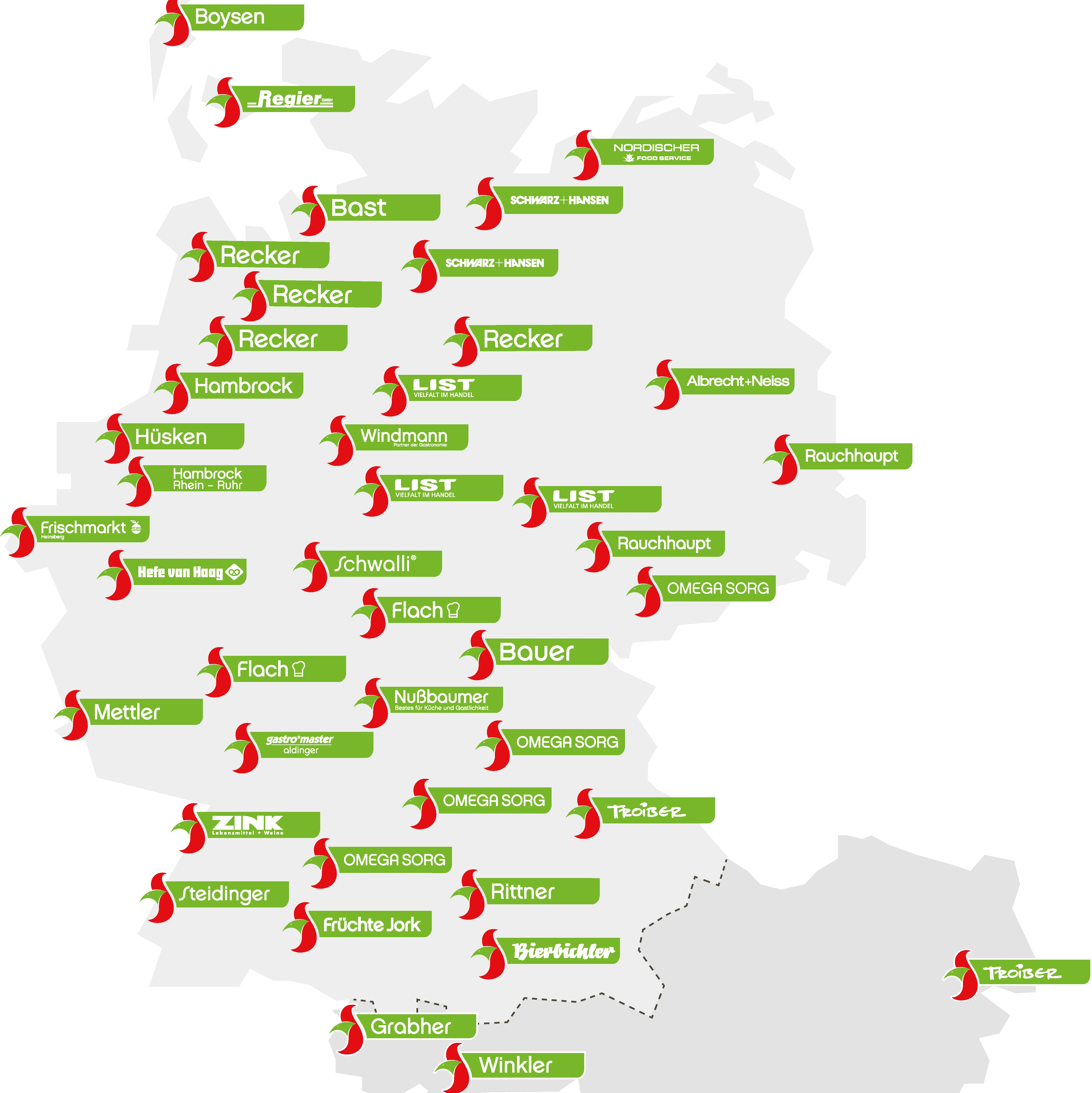 Troiber Deutschlandkarte