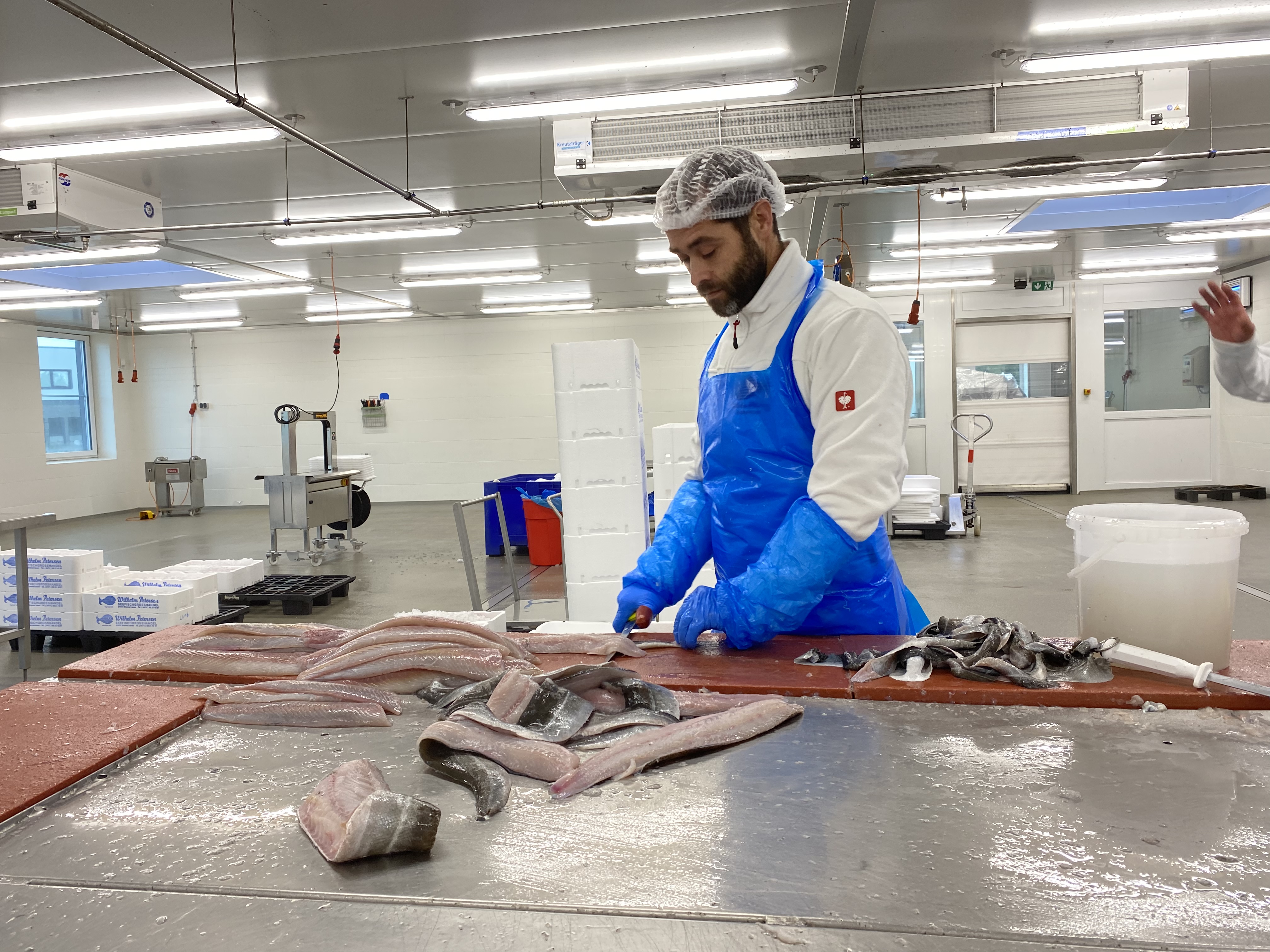 Filetieren auf der direkt.frisch. Plattform in Bremerhaven